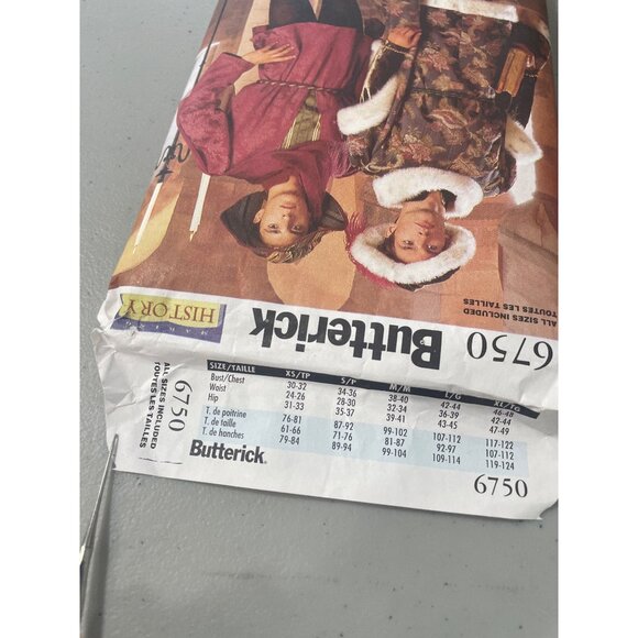 Butterick 6750 Medieval Ren Faire Costume Sewing Pattern All Sizes UNCUT - Picture 6 of 7